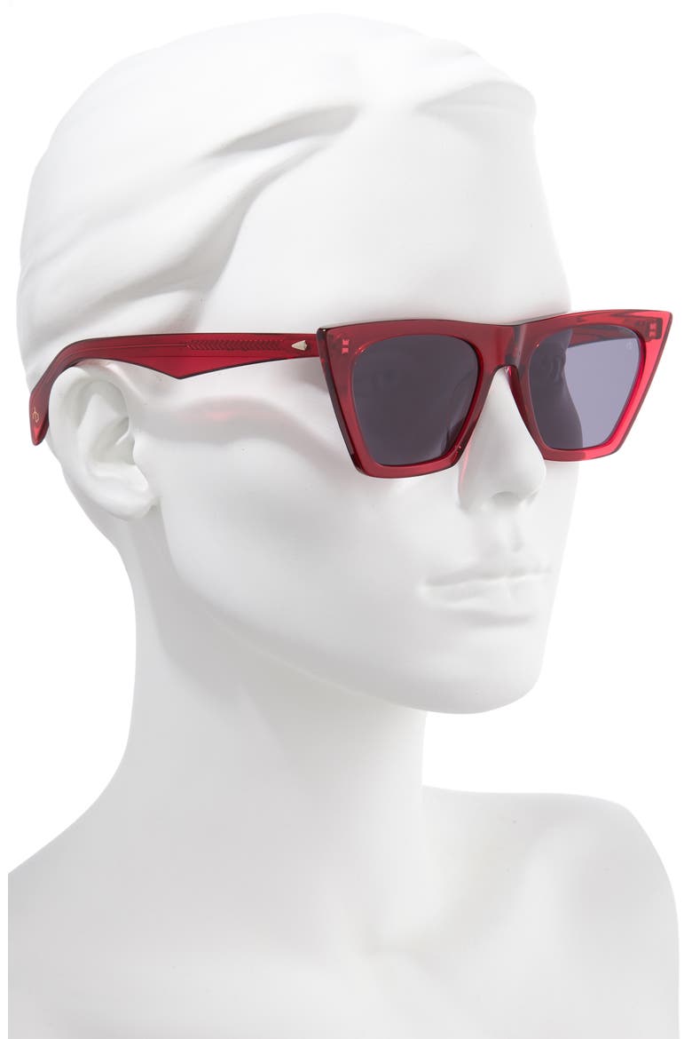 51mm Cat Eye Sunglasses, Alternate, color, FUCHSIA