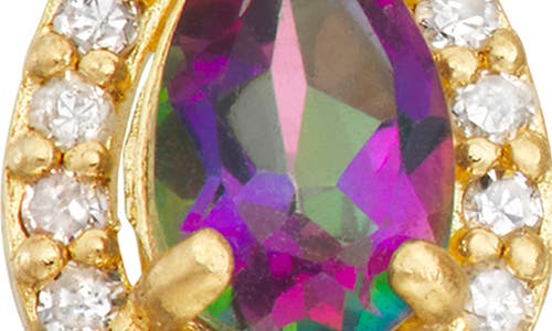 Fzn 10k Gold Pavé Diamond Drop Earrings In Yellow