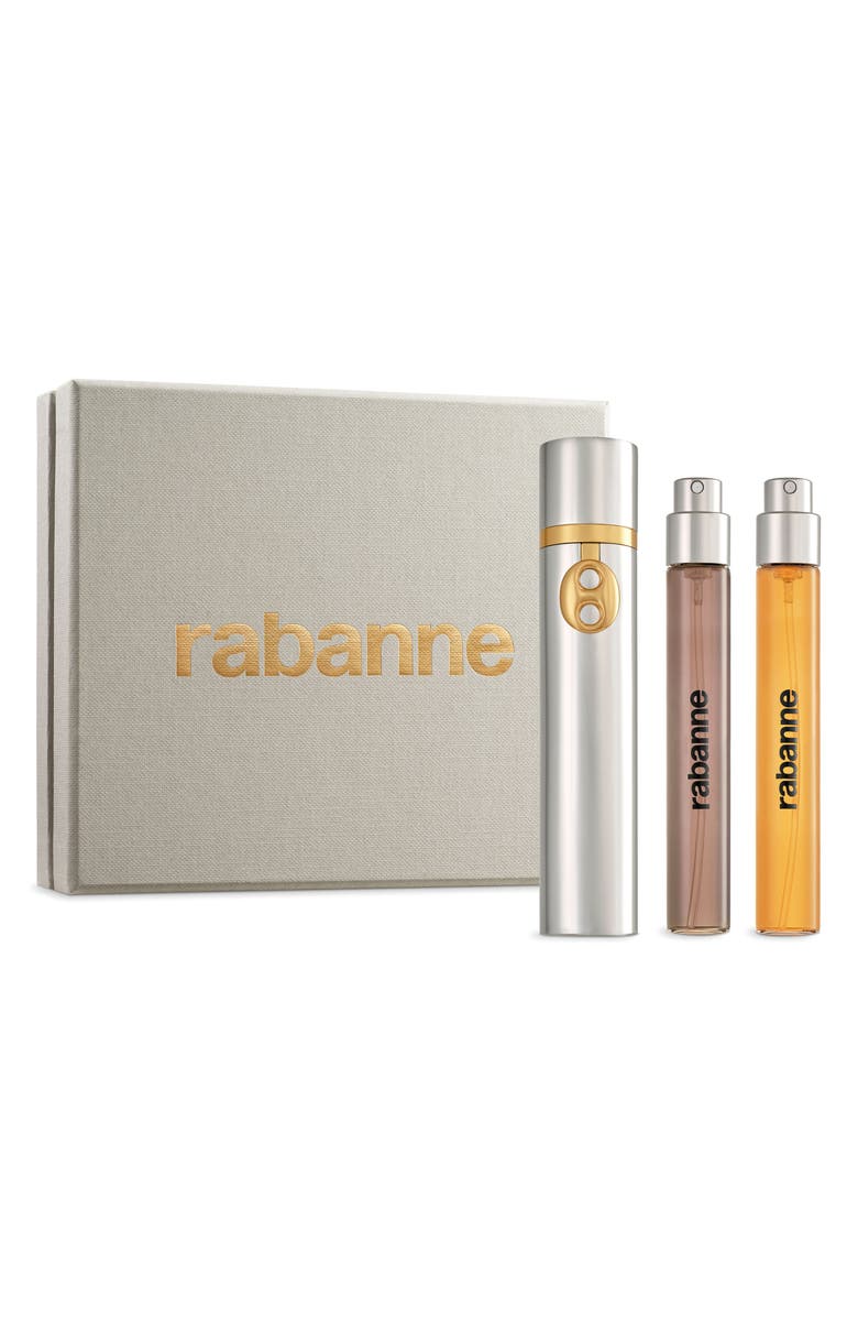 Rabanne 2-Piece La Collection Travel Spray Set with Orange Blossom & Oud, Main, color, 