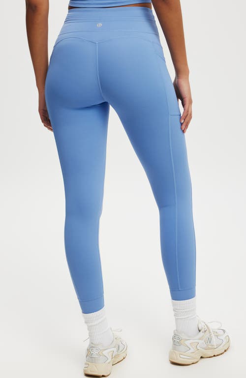 Cotton On Body Ultimate Run Rib 7/8 Tight In Adrift Blue