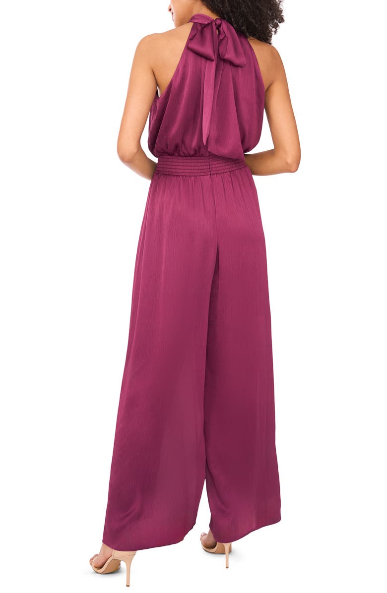 Vince Camuto Smock Waist Wide Leg Jumpsuit, Alternate, color, 
