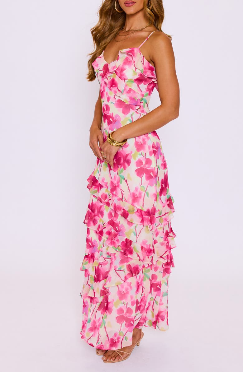 VICI Collection Sylvie Floral Print Sleeveless Maxi Dress, Alternate, color, 
