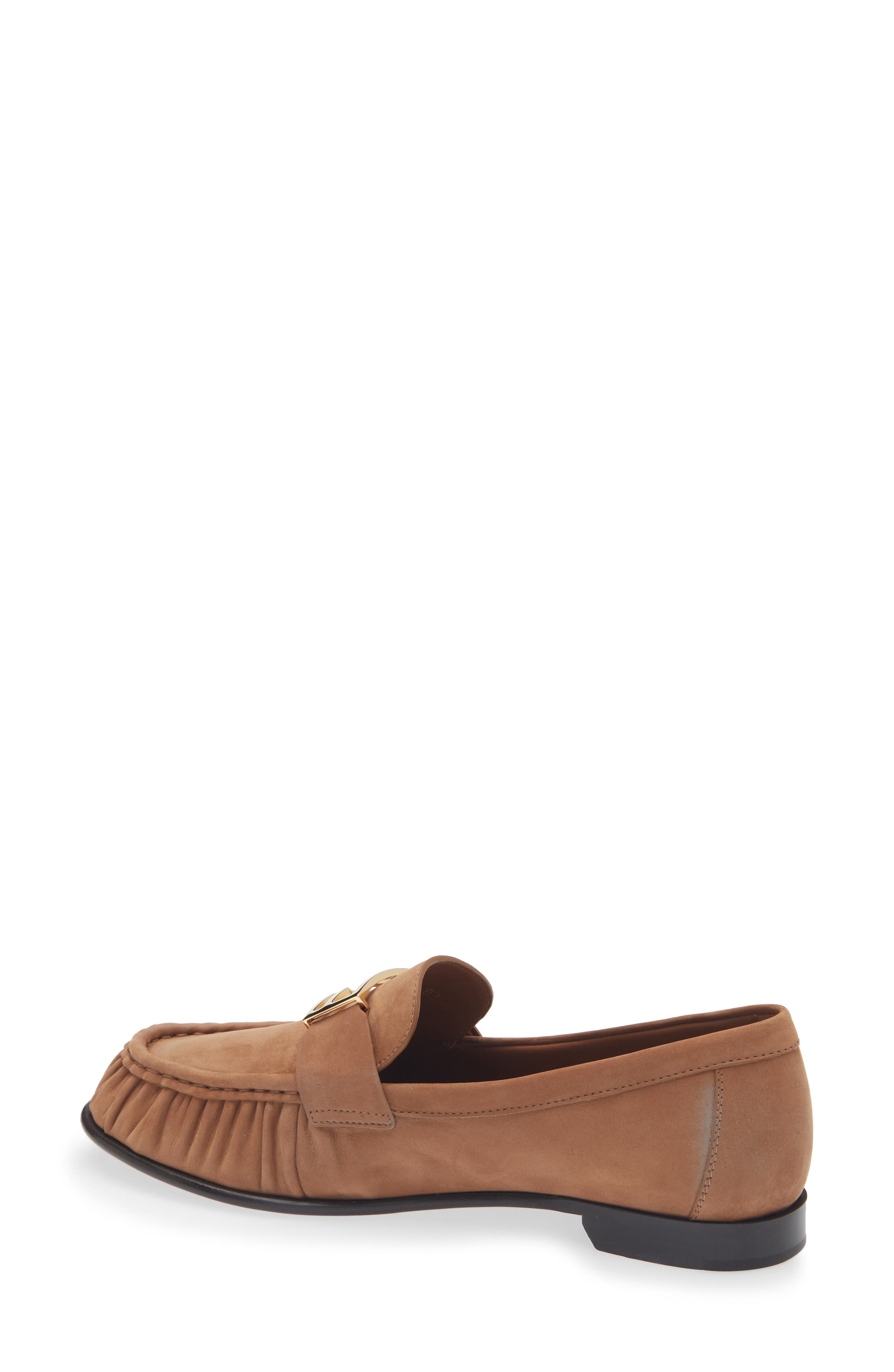 Fendi Baguette Loafer, Alternate, color, Brown