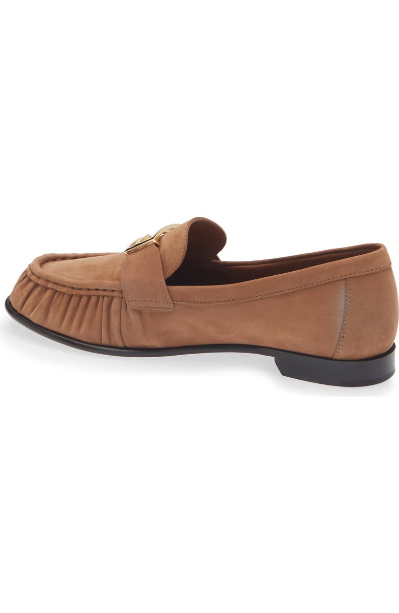 Fendi Baguette Loafer, Alternate, color, Brown
