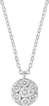 Bony Levy Mika Pavé Diamond Mini Circle Pendant Necklace