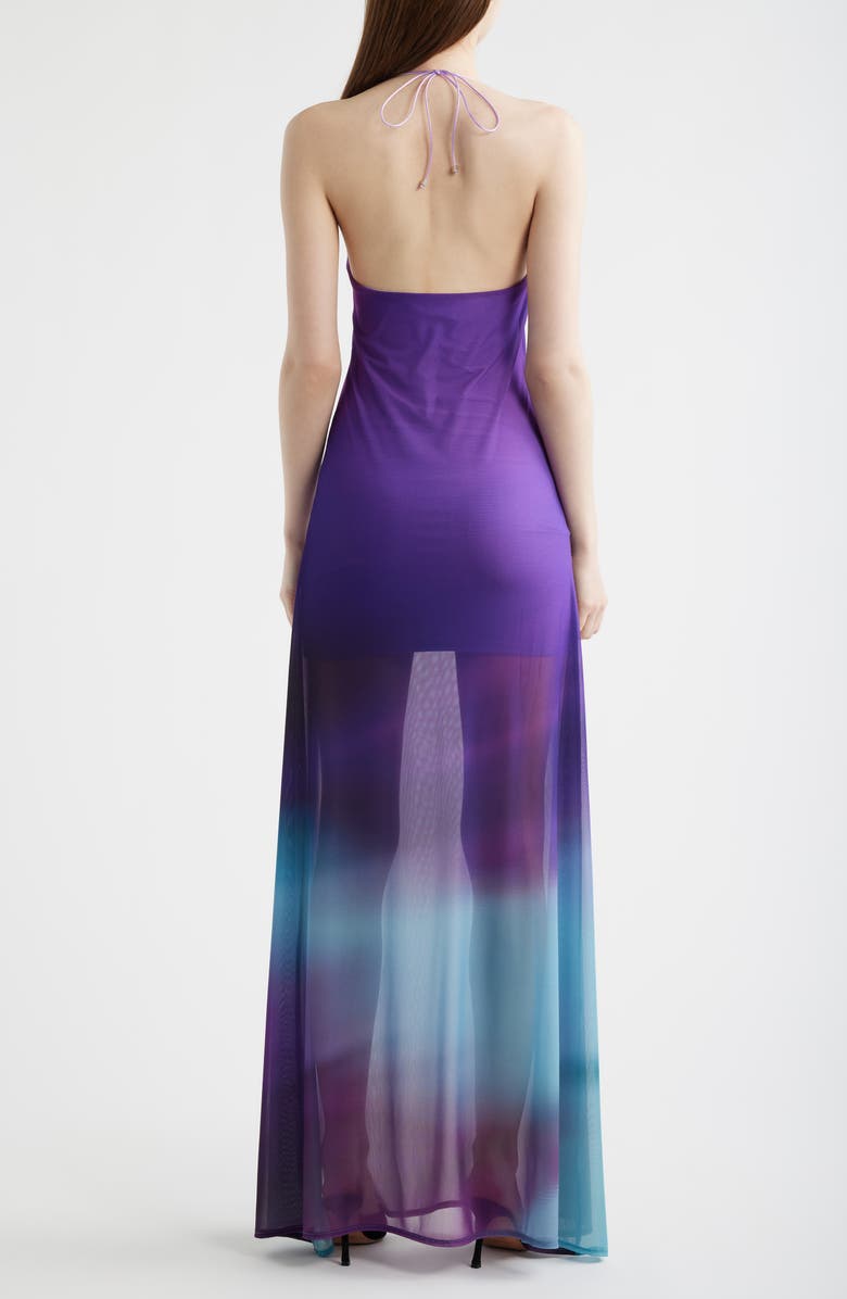 Feners Balita Mesh Maxi Dress, Alternate, color, Lilac