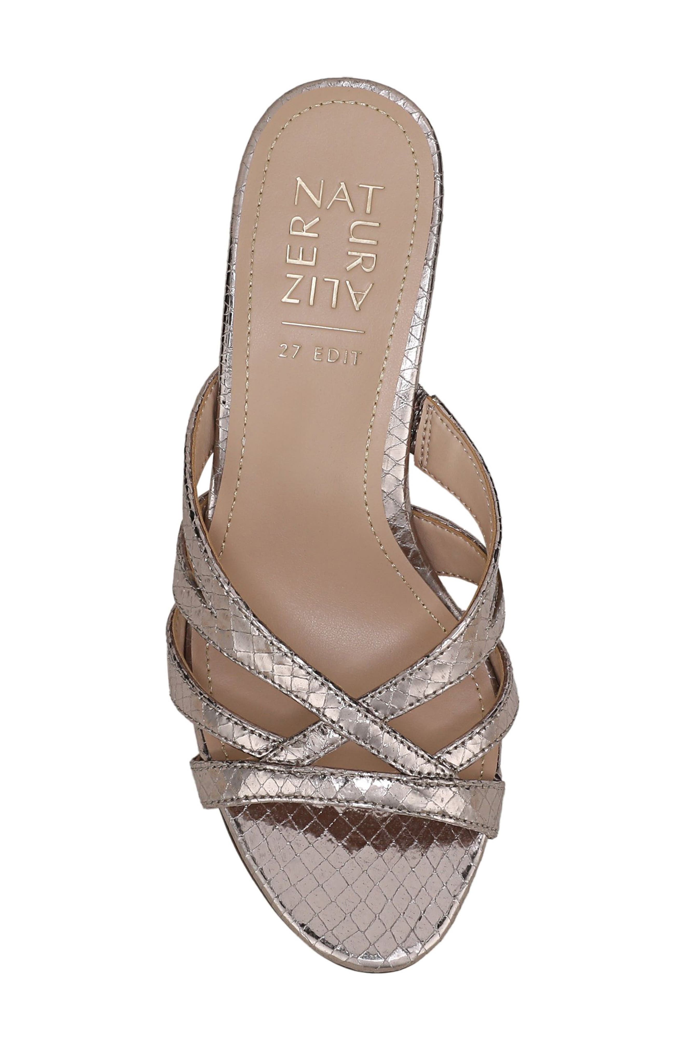 27 EDIT Naturalizer Tuesday Slide Sandal, Alternate, color, Pewter