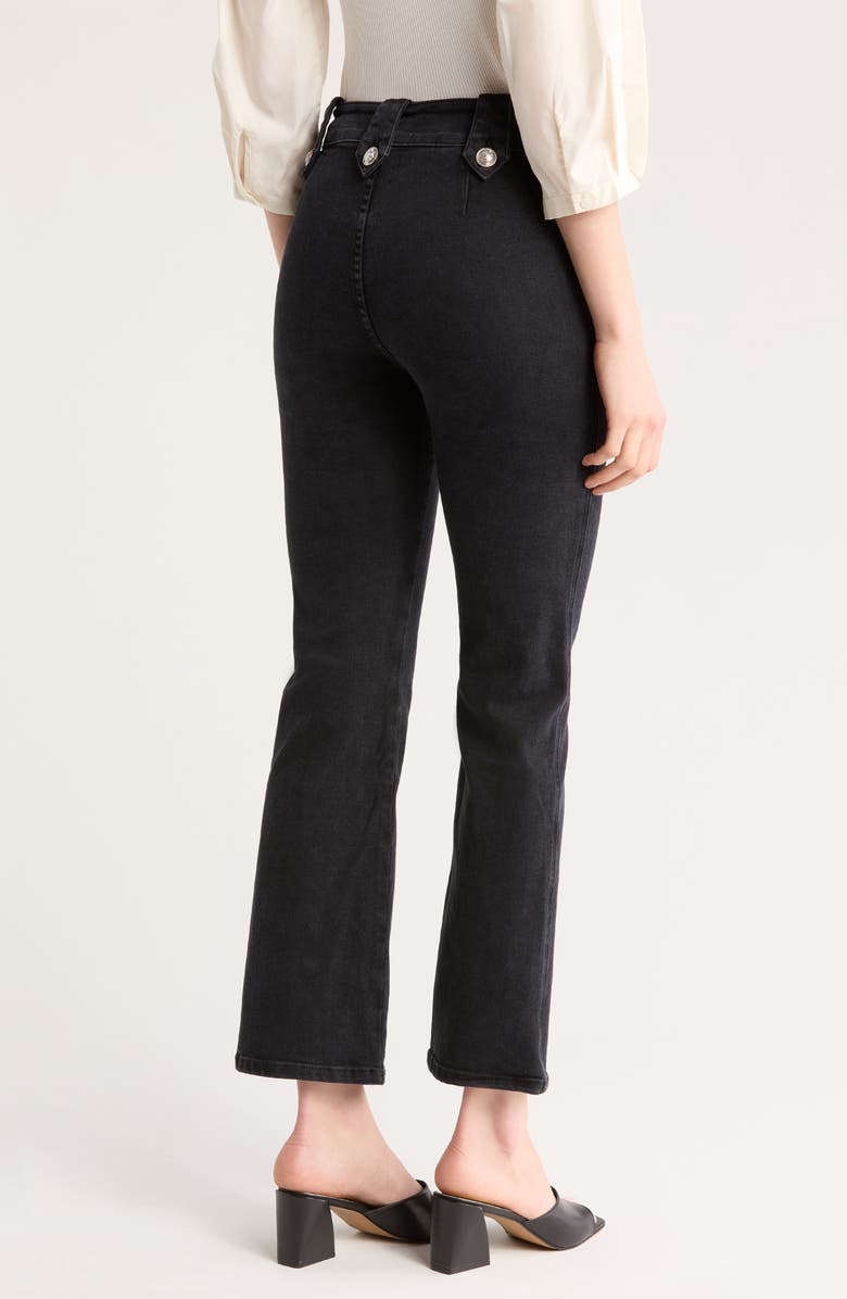 Derek Lam 10 Crosby Robertson High Waist Crop Flare Leg Pants, Alternate, color, 