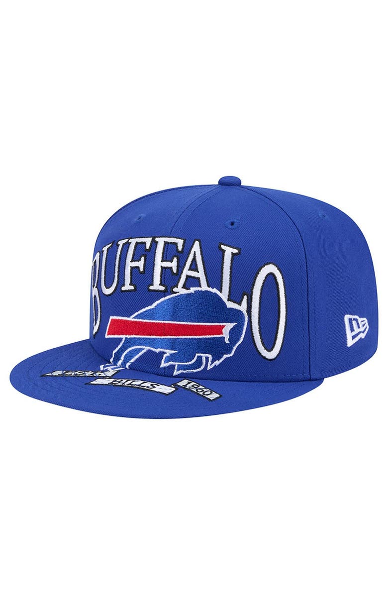New Era Men
s New Era Royal Buffalo Bills  Oversized 59FIFTY Fitted Hat, Alternate, color, Royal