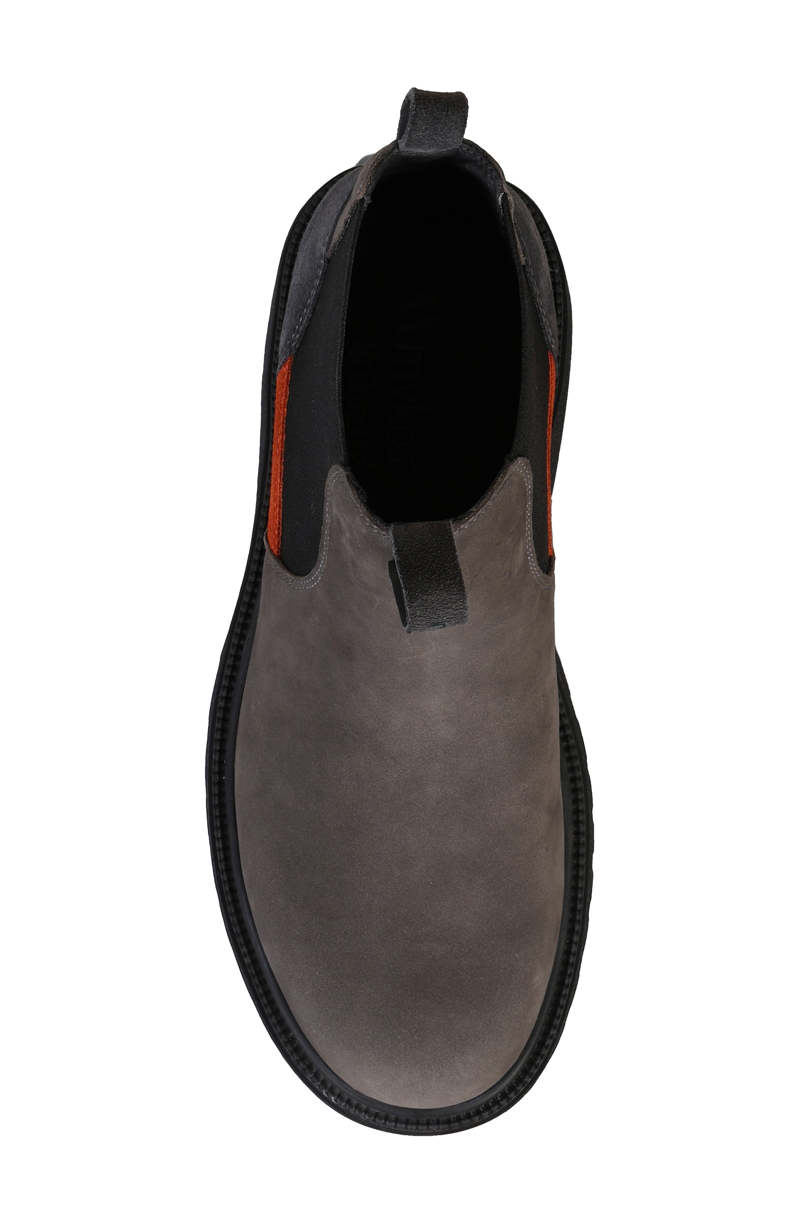 Marcus Lug Sole Boot, Alternate, color, CHARCOAL/ BLACK