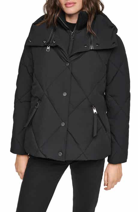 Wren Diamond Quilted Hooded Puffer Coat