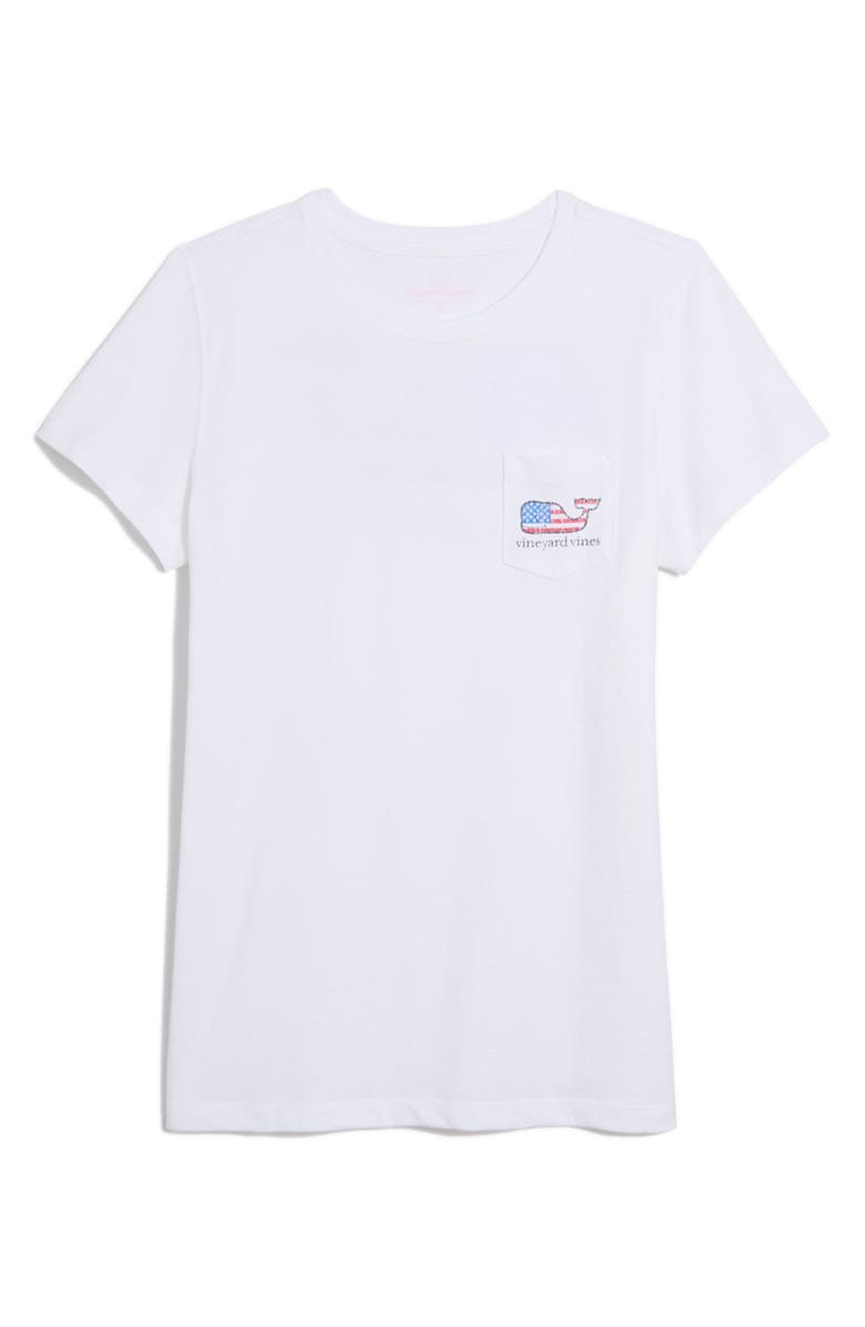 vineyard vines Distressed Whale Graphic Pocket T-Shirt, Main, color,