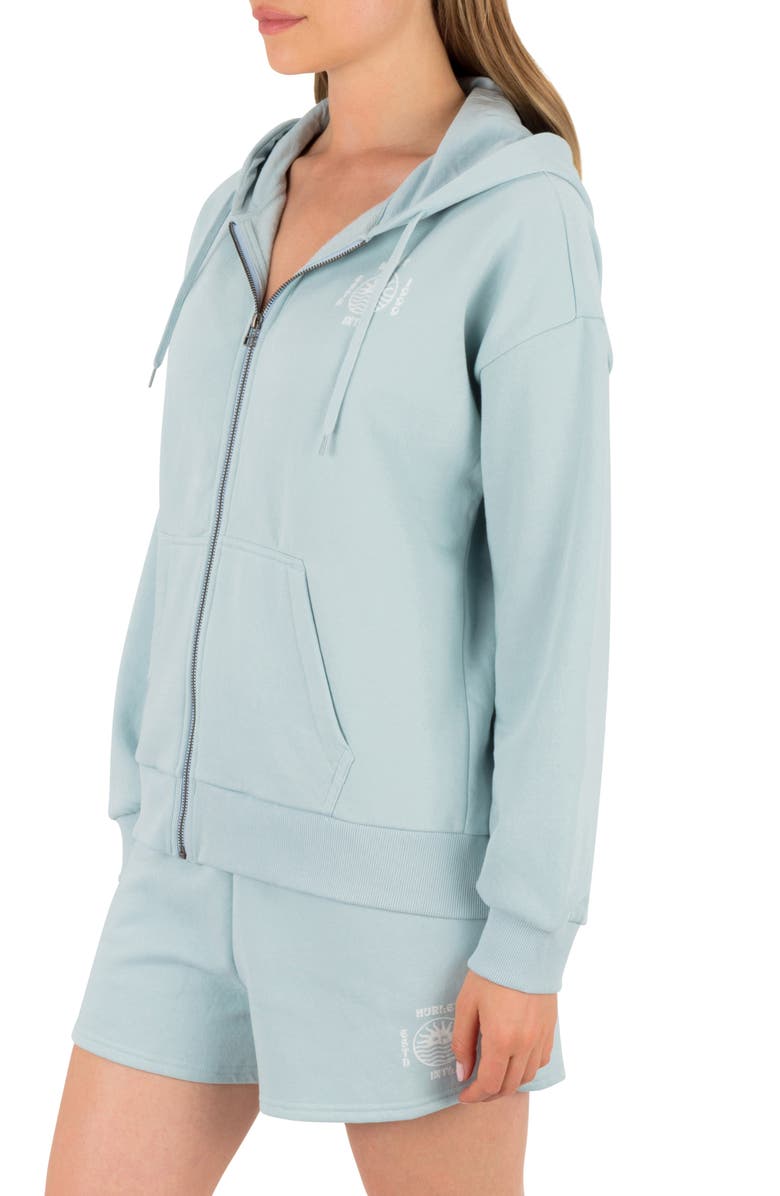 Hurley Bliss Cotton Blend Hoodie, Alternate, color, Starlight Blue