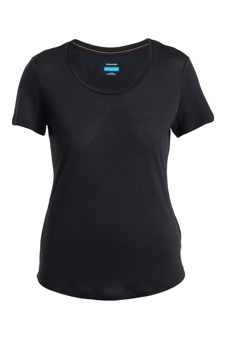 Lyocell & Merino Blend 125 Cool-Lite Sphere T-Shirt, Main, color, BLACK
