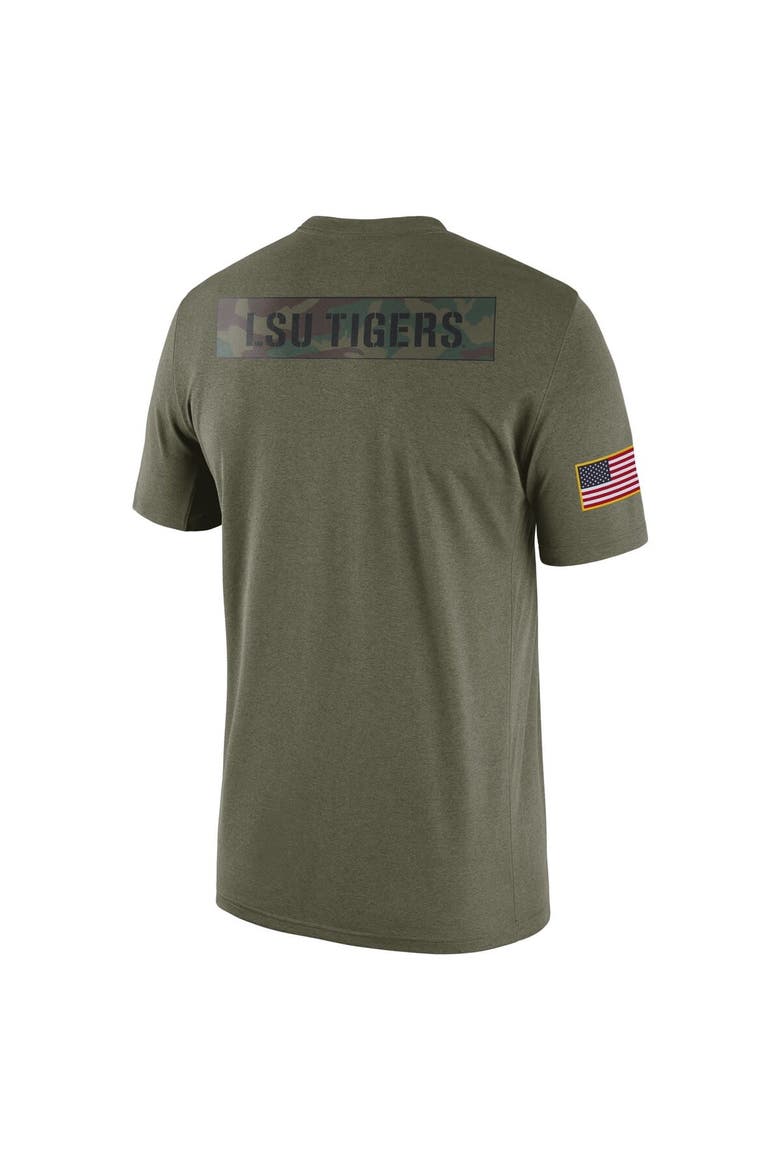 Men's Nike  Olive LSU Tigers Military Pack T-Shirt, Alternate, color, Olive