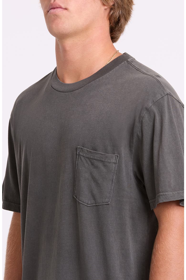 Essential Cotton Pocket T-Shirt, Alternate, color, RAVEN