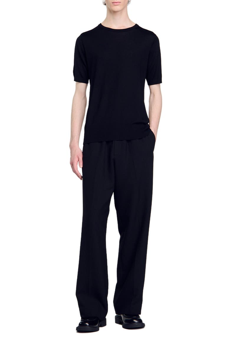 SANDRO Wool and cashmere turtleneck sweater, Alternate, color,