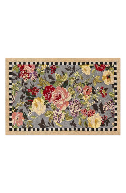 Tudor Rose Washable Rug