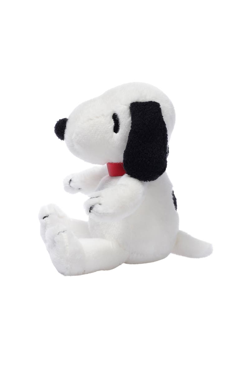 Snoopy Muslin Swaddle Blanket & Mini Plush Newborn Baby Gift Set, Alternate, color, White