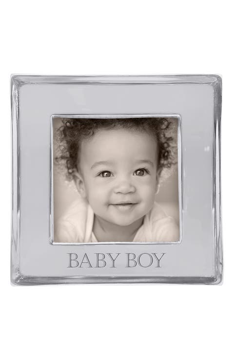 Signature Baby Boy Recycled Aluminum Picture Frame