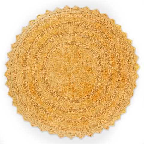 Round Crochet Bath Mat 27.5" Diameter