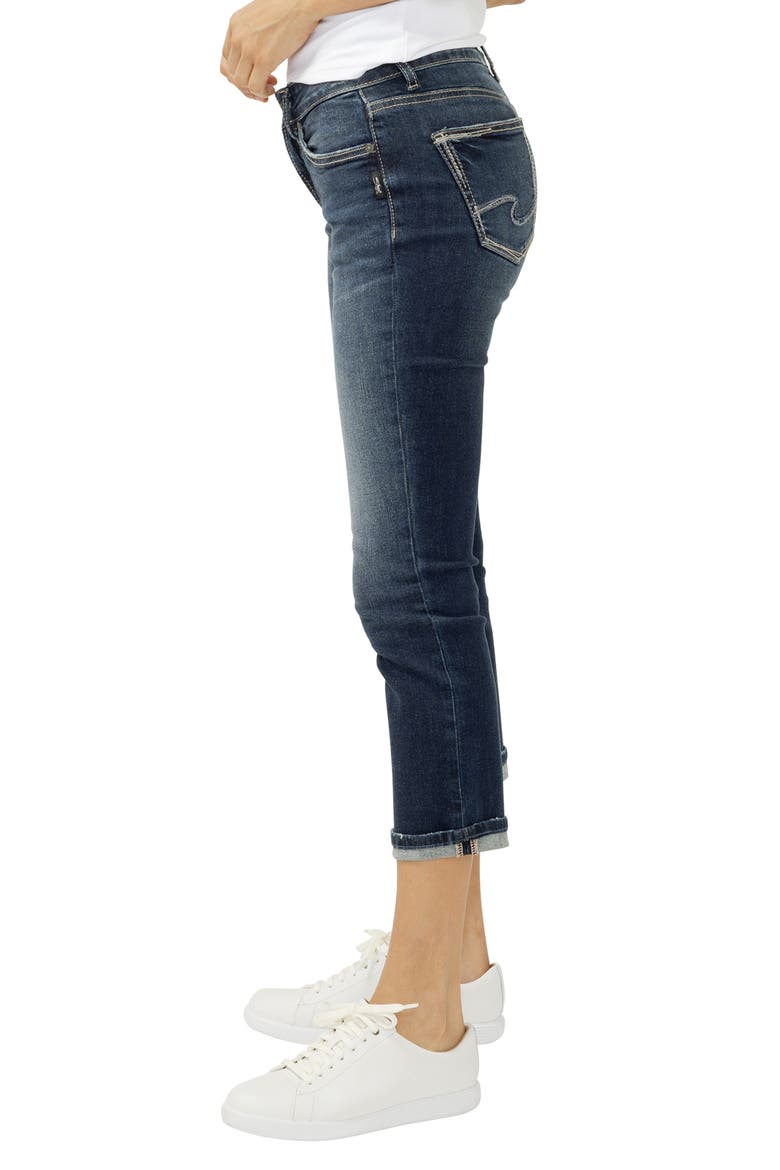 Suki Curvy Mid Rise Capri Jeans, Alternate, color, FLORIDA