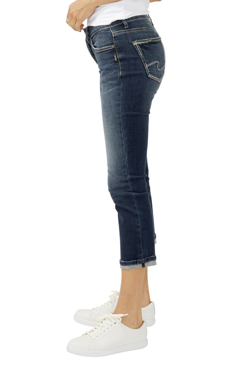 Silver Jeans Co. Suki Curvy Mid Rise Capri Jeans, Alternate, color, Florida