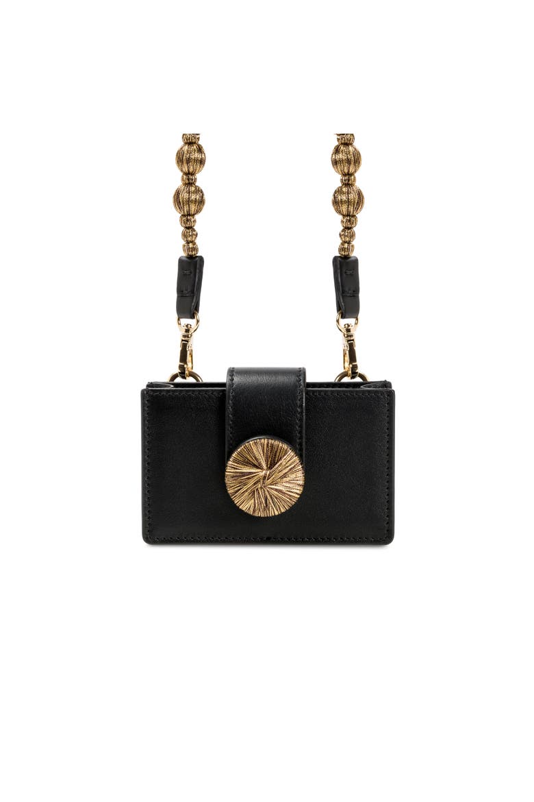 Alessa Black Card Holder, Main, color, Black