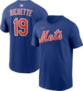 Nike Men's Nike Bo Bichette Royal New York Mets Name & Number T-Shirt