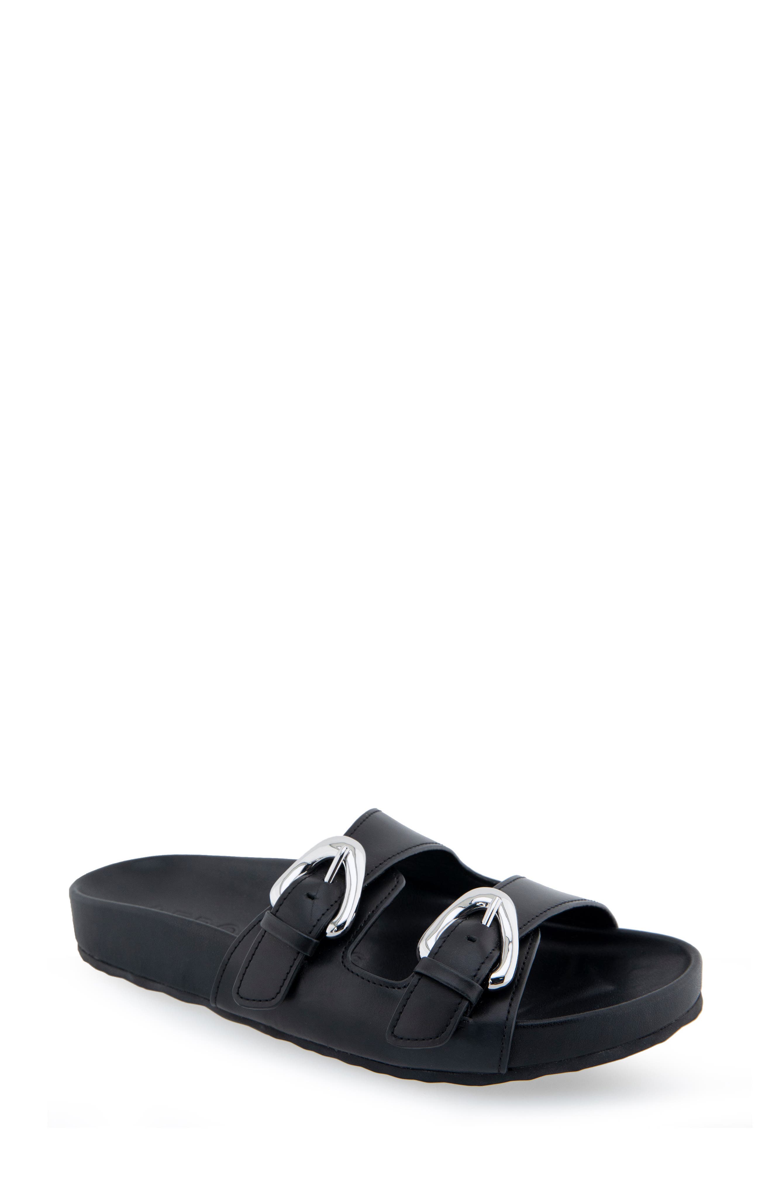 Aerosoles Link Buckle Slide Sandal, Main, color, 