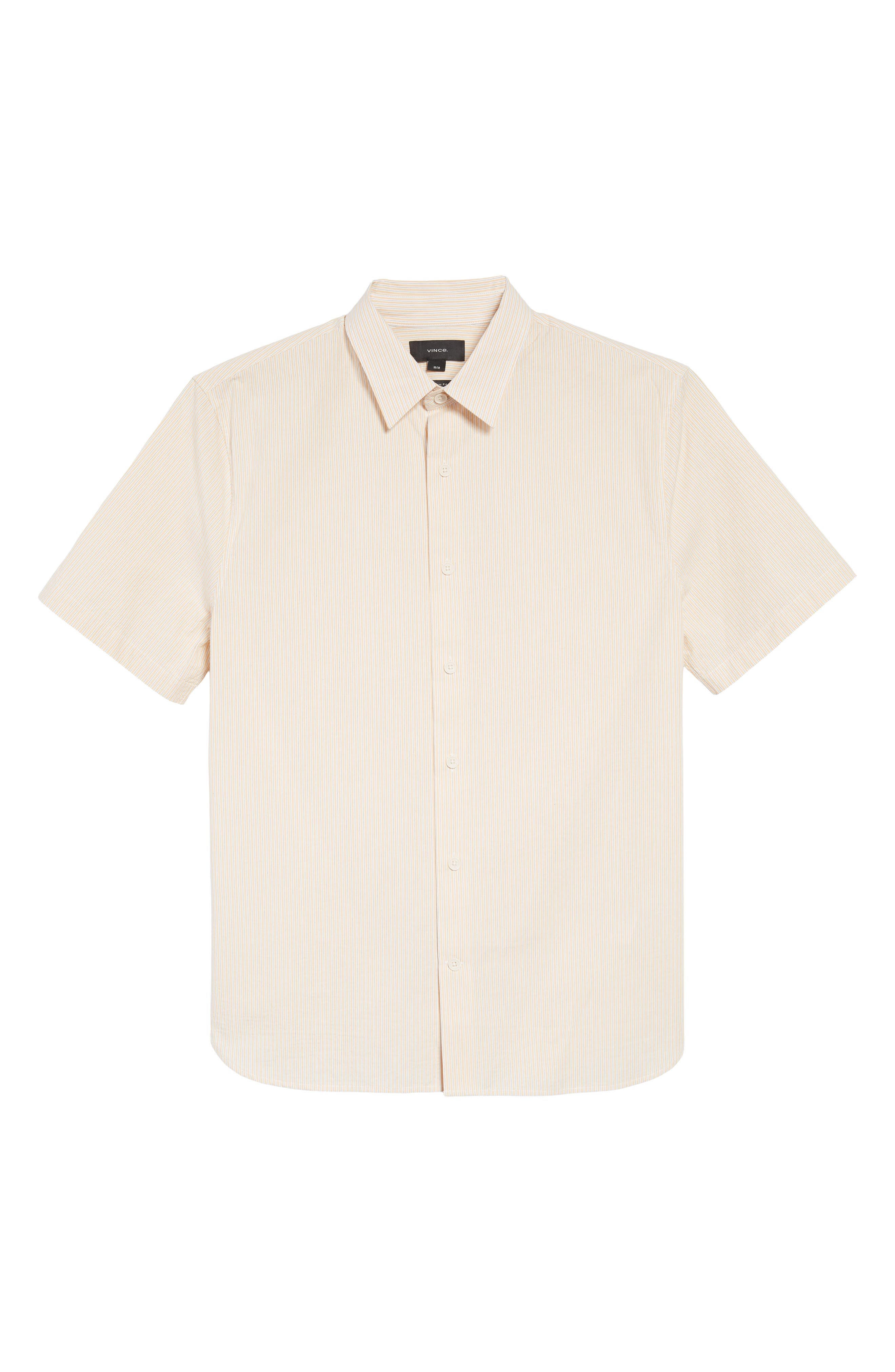 Peninsula Stripe Short Sleeve Button-Up Shirt
