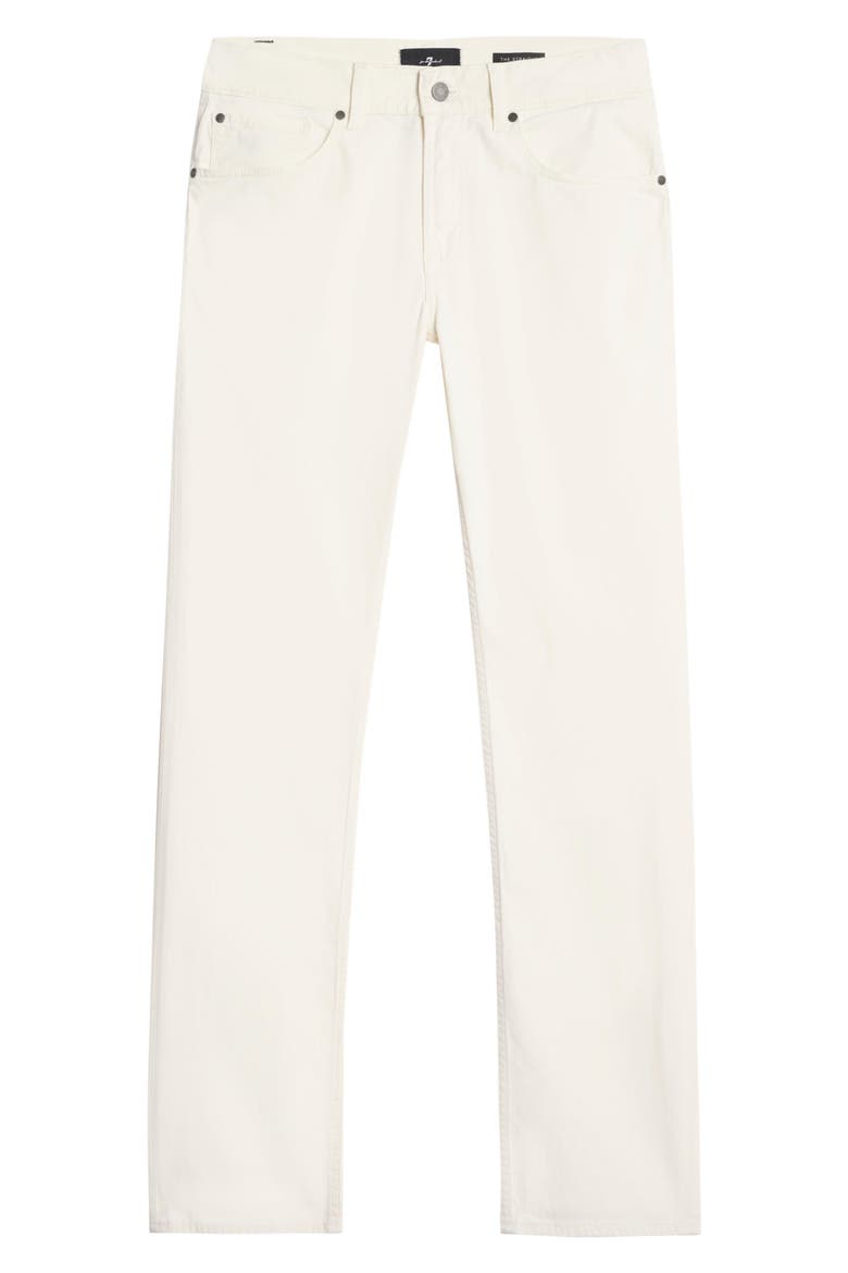 Comfort Sateen The Straight Leg Jeans, Alternate, color, CHALK