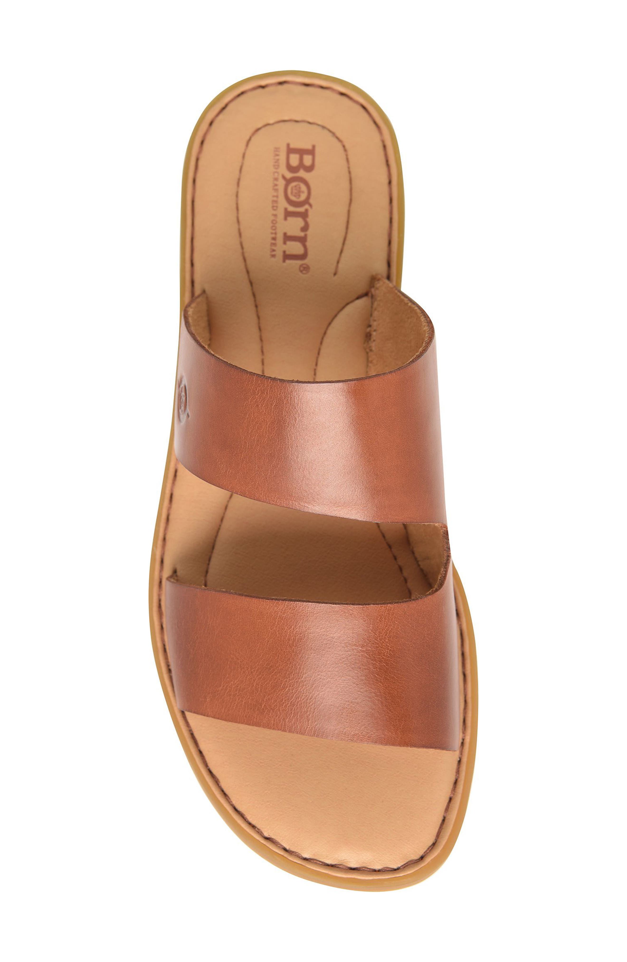 Børn Mika Sandal, Alternate, color, Brown Leather