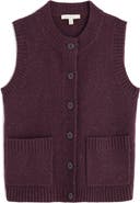 Seasalt Cornwall Harbour Sands Wool Blend Sweater Vest