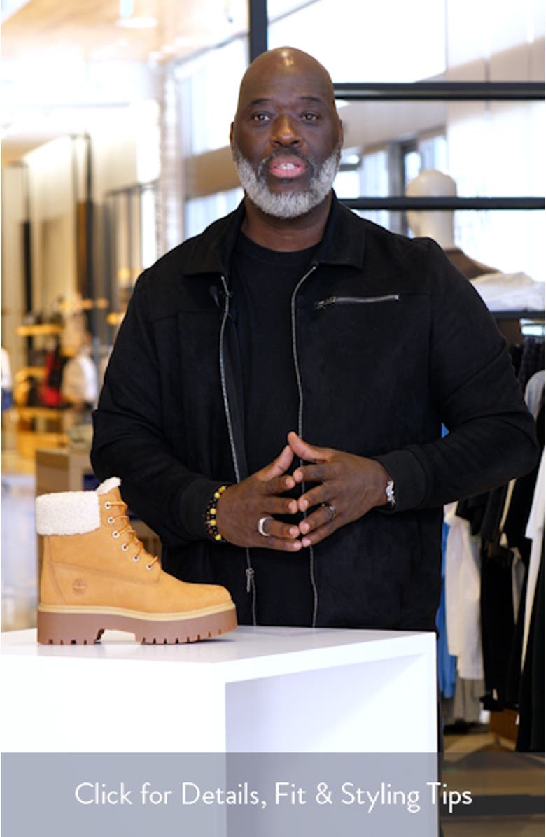 Stone Street Waterproof Faux Fur Lined Platform Boot, sales video thumbnail