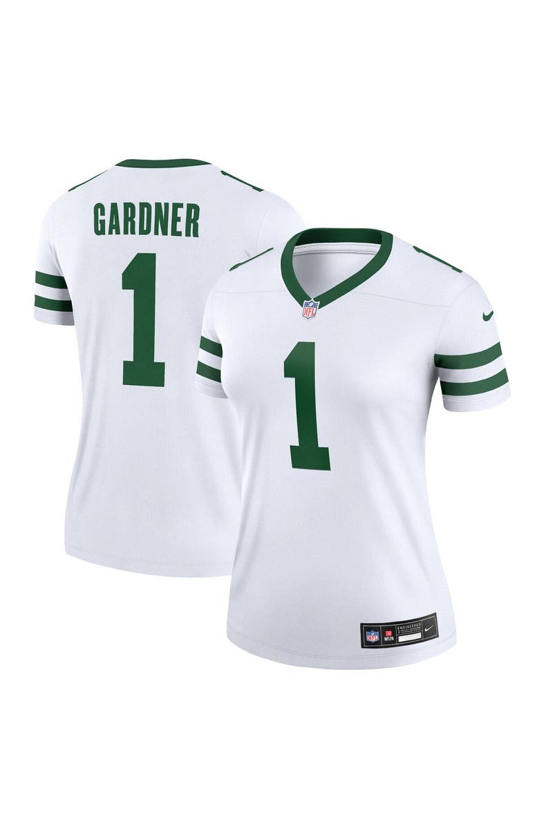 Nike Women's Nike Ahmad Sauce Gardner Legacy White New York Jets Legend Player Performance Top, Main, color, White