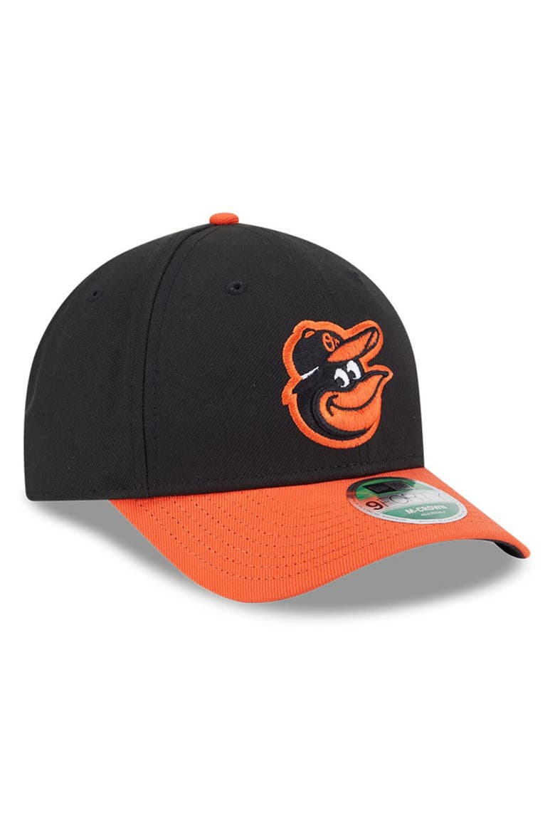 Men's New Era  Black Baltimore Orioles Player Replica 9FORTY Adjustable Hat, Alternate, color, Black