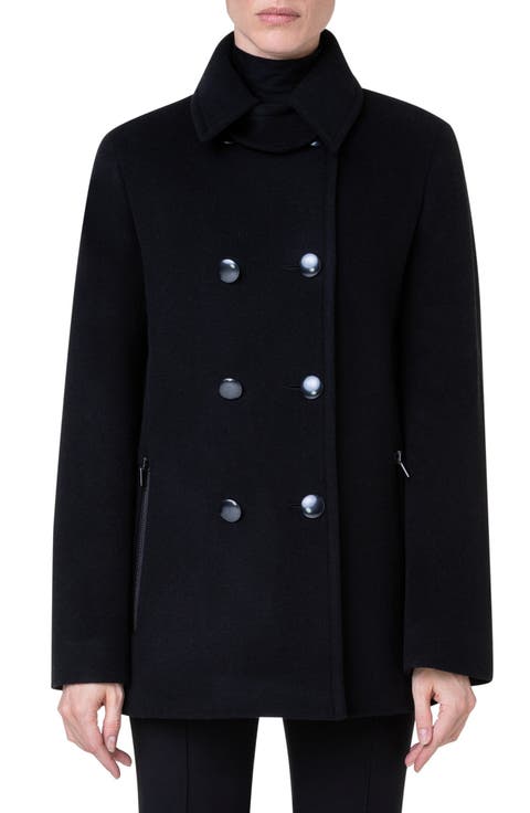 Wool Blend Peacoat