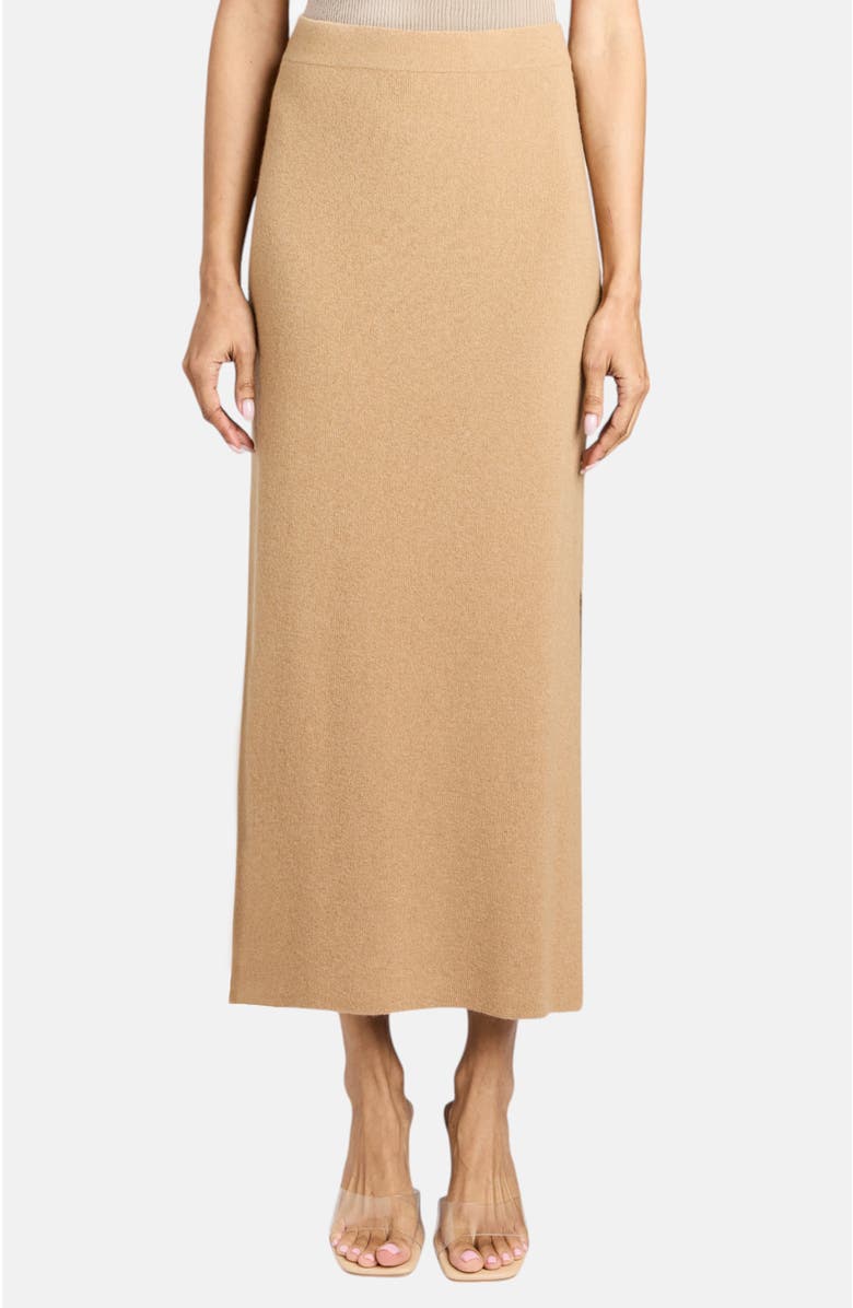 Santorelli Halle Midi Slim Cashmere Blend Knit Skirt, Main, color,