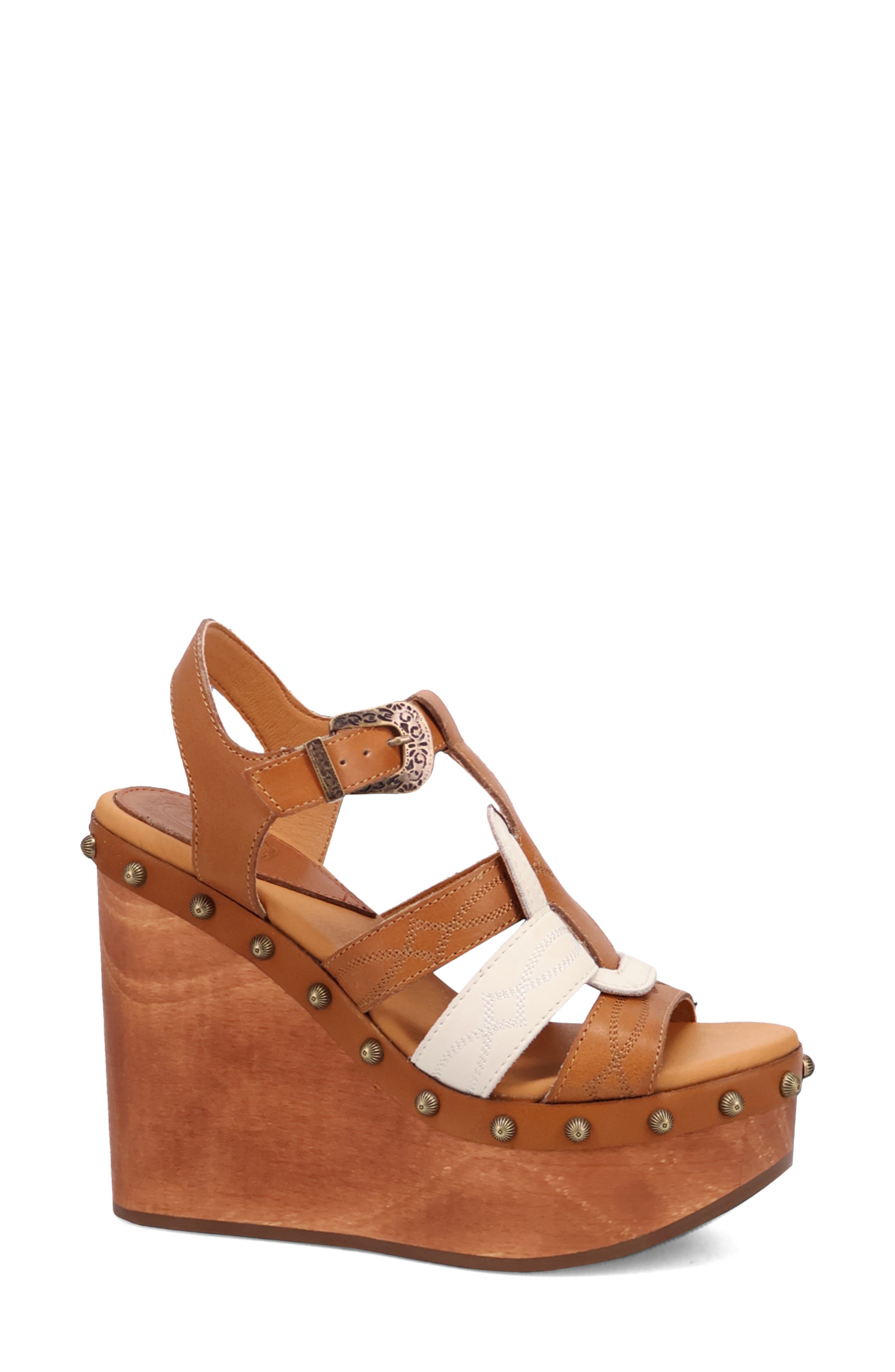 Cosmo Slingback Platform Wedge Sandal, Alternate, color, TAN