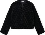 MANGO TEEN Beaded Velvet Jacket