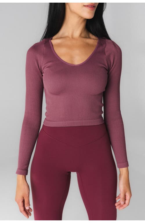 Vitality Synergy V Long Sleeve In Mauve