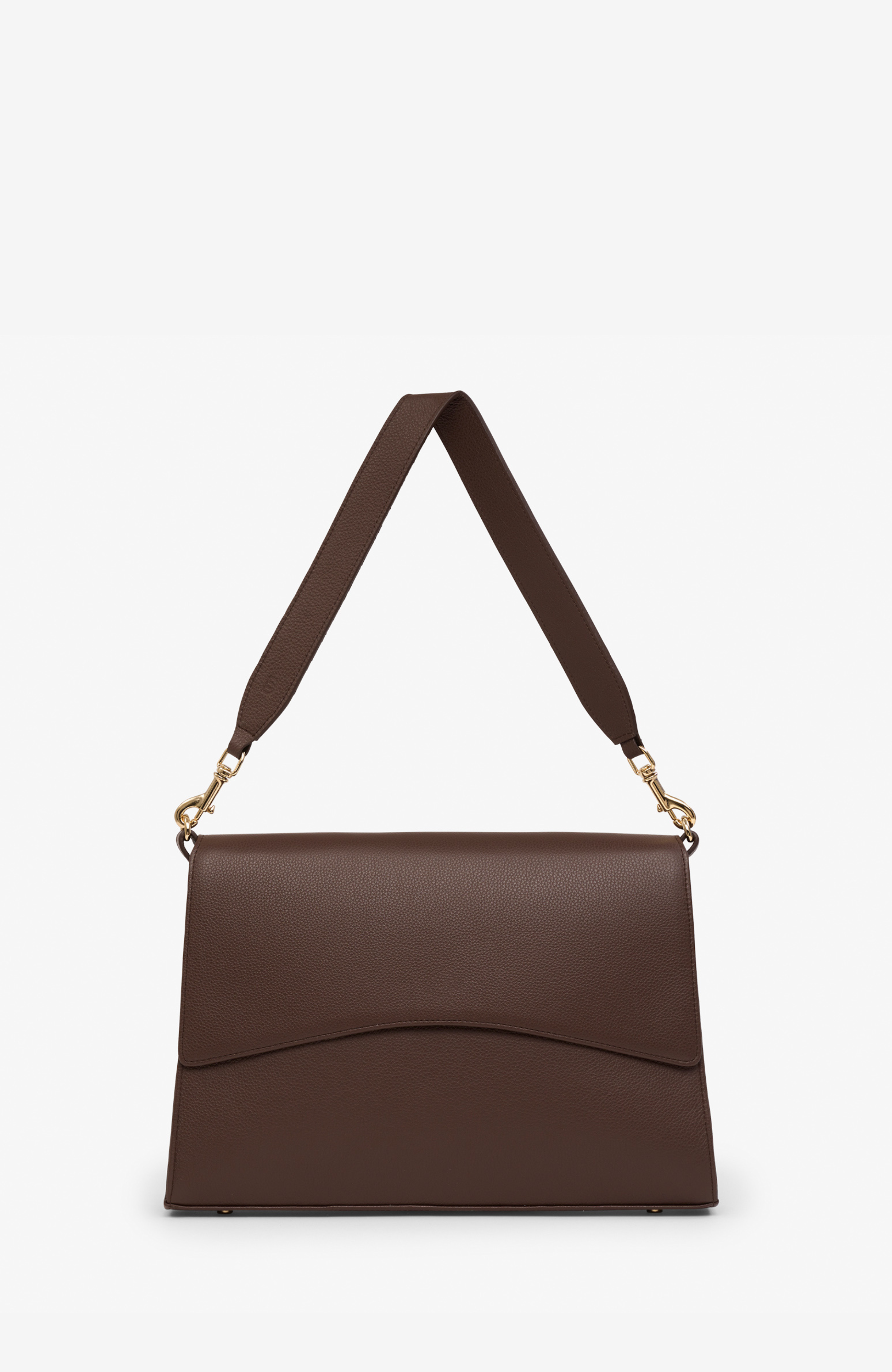BY BANOO Classic Slim Briefcase, Alternate, color, Mocha/Gold