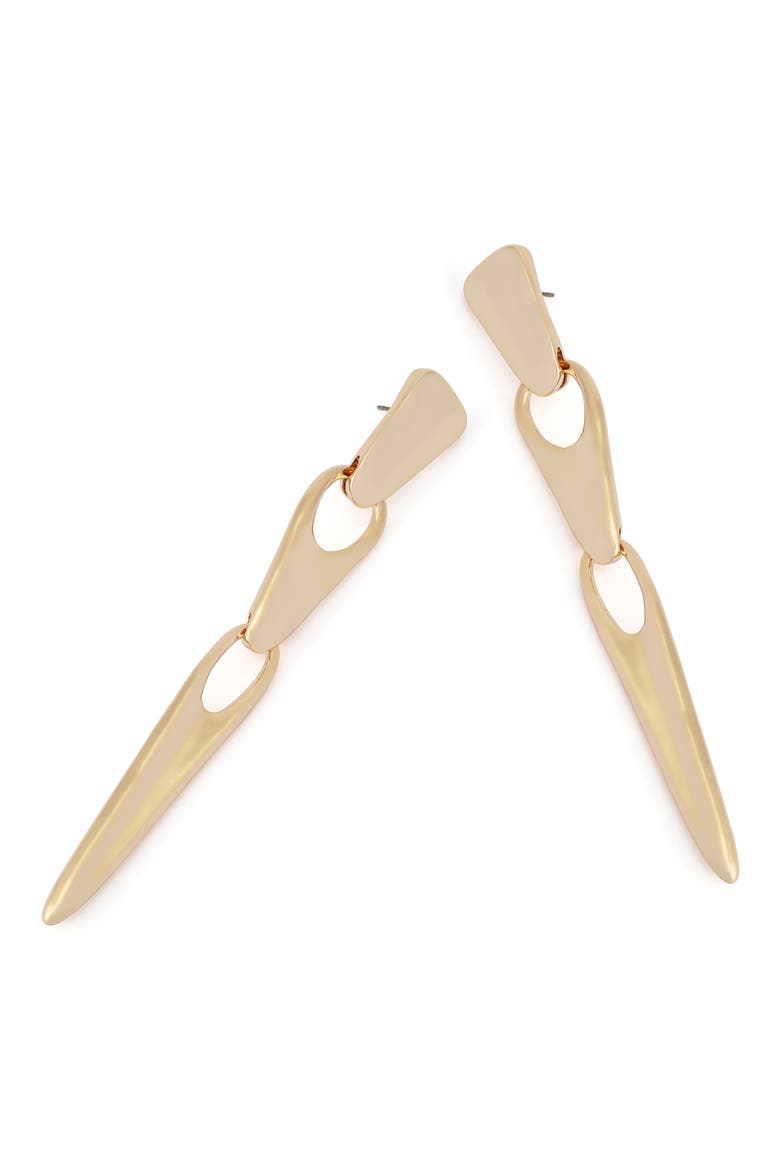 Linear Earrings, Alternate, color, GOLD