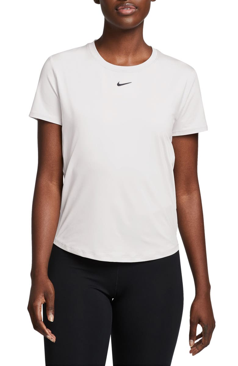 Nike One Classic Dri-FIT Training Top, Main, color, White/Black
