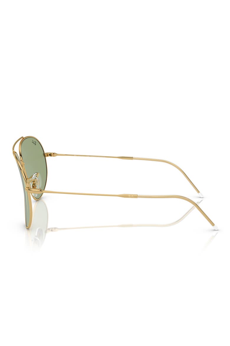 Aviator Reverse 59mm Pilot Sunglasses, Alternate, color, GREEN