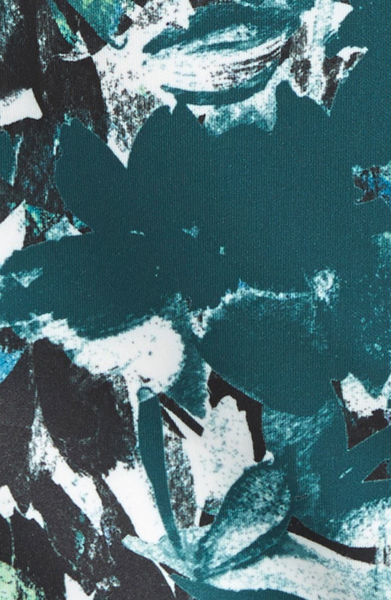 Maggy London 'Shadow Branch' Print Scuba Midi Dress, Alternate, color, 