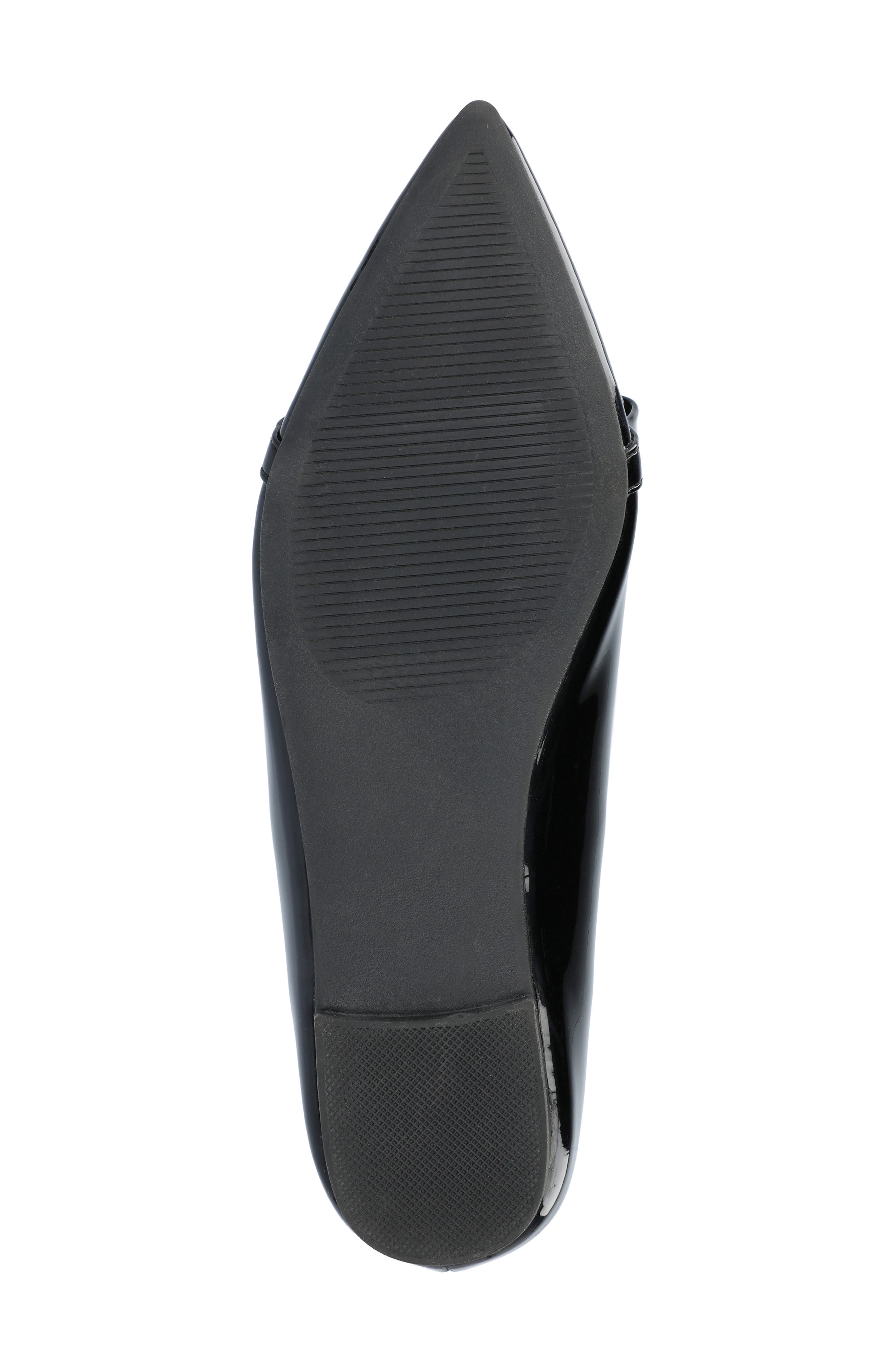 Journee Collection Clareene Pointed Toe Flat, Alternate, color, Black