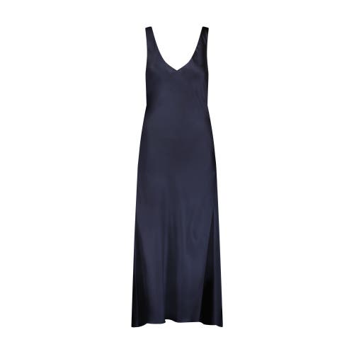 Marina Moscone High-rise Wide-leg Crepe Trousers In Navy