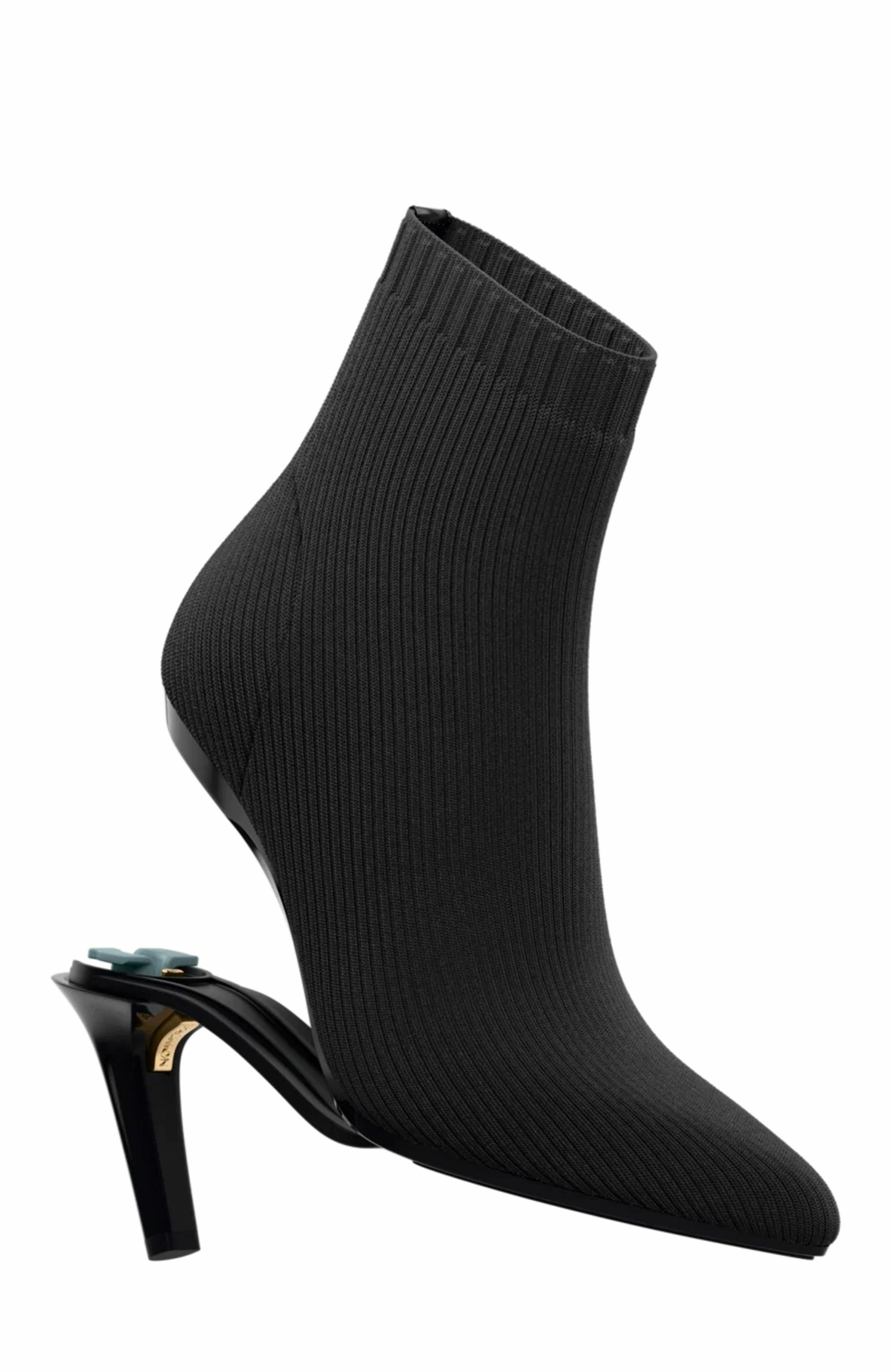 Pashion Footwear The Bootie 4" Stiletto Heel, Alternate, color, Coal Knit